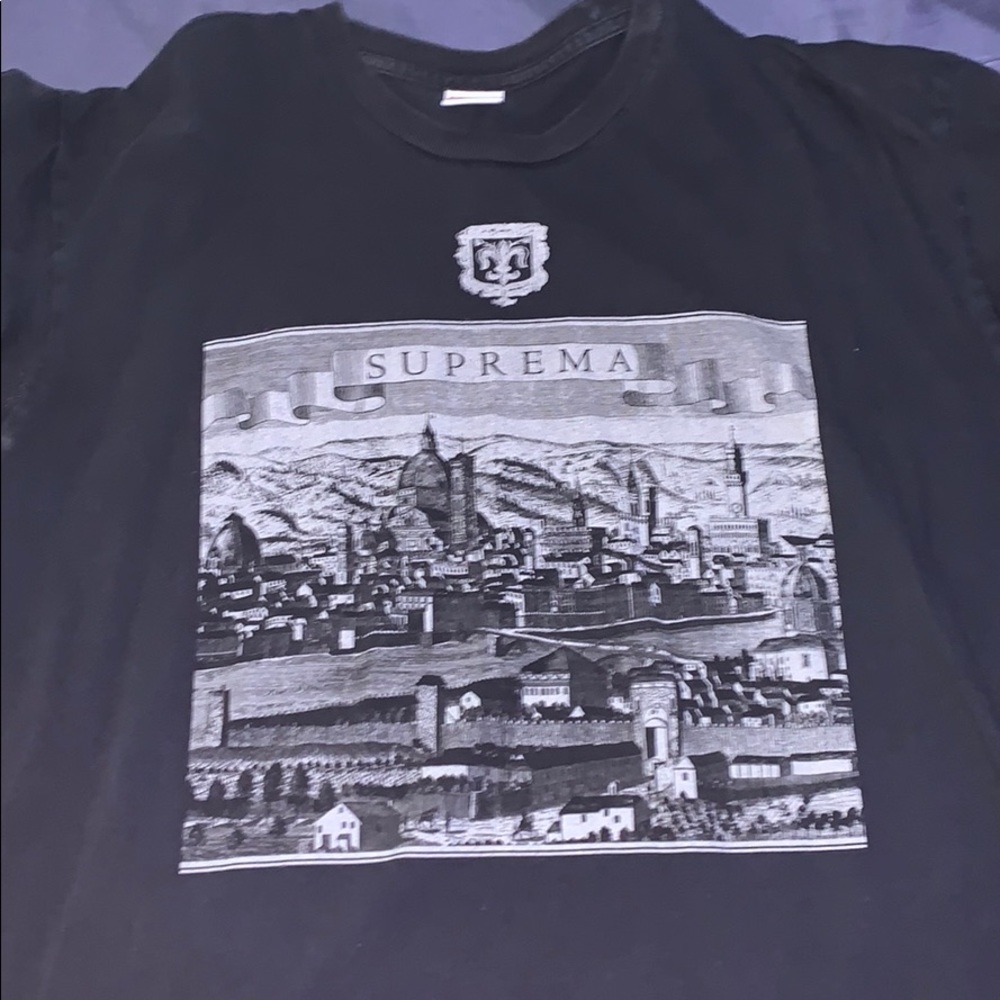 Supreme Fiorenza Tee Navy Size XL